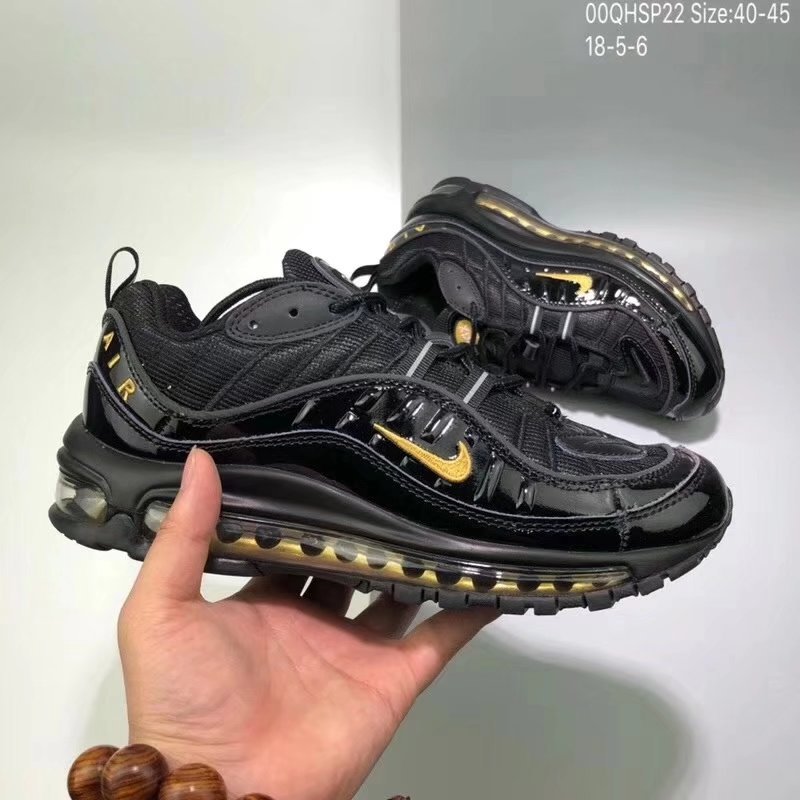 nike air max 98 black amarillo