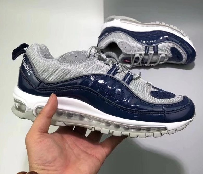 NIKE AIR MAX 98 / SUPREME VARSITY Blue -REFLECTIVE SILVER